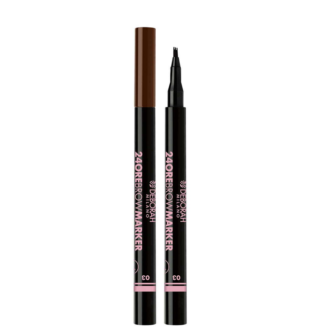 24Ore Brow Marker Matita Sopracciglia 03 Dark Brown_DEB8748_Deborah