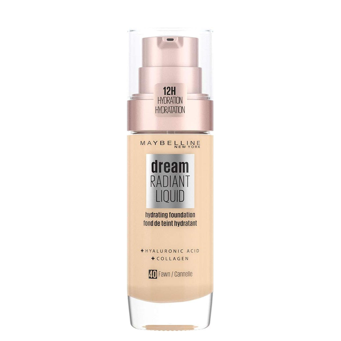 Dream Radiant Liquid Hydrating Foundation Fondotinta Idratante Fawn_MAY3048401_Maybelline