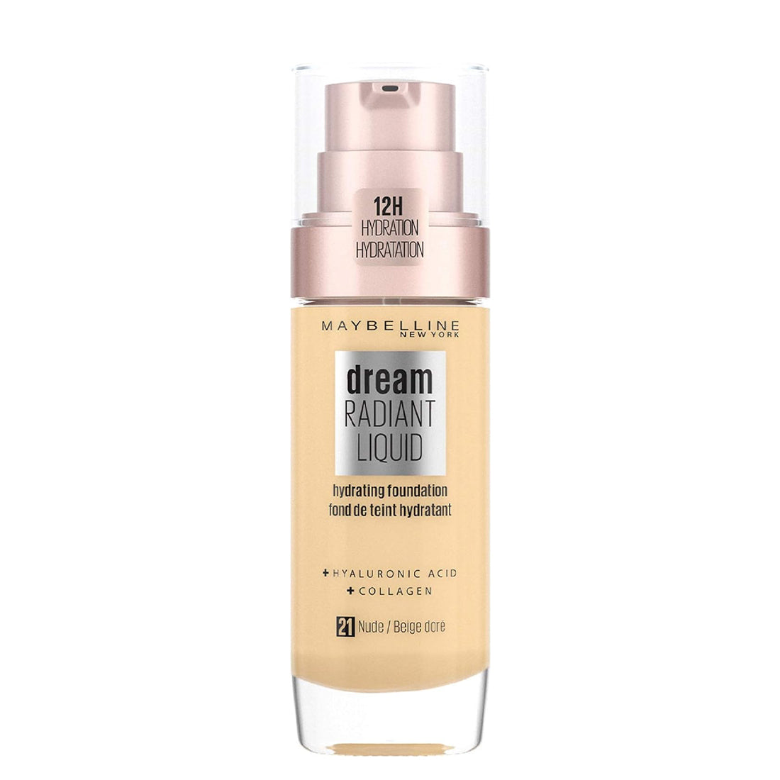 Dream Radiant Liquid Hydrating Foundation Fondotinta Idratante Nude_MAY3048802_Maybelline