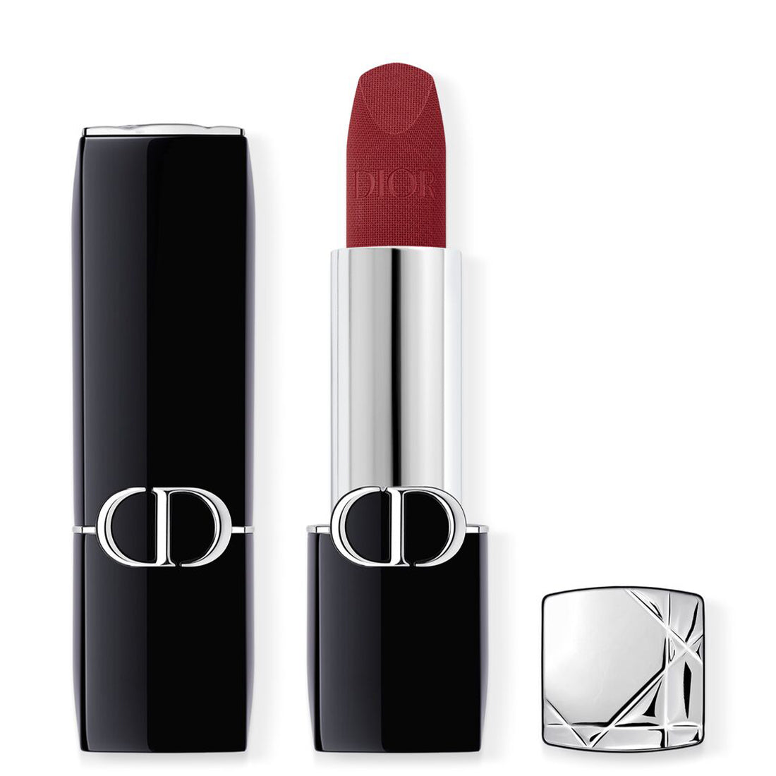 Rouge Dior Rossetto comfort e lunga tenuta finish Velvet 909 Midnight_CDC035600909_Dior