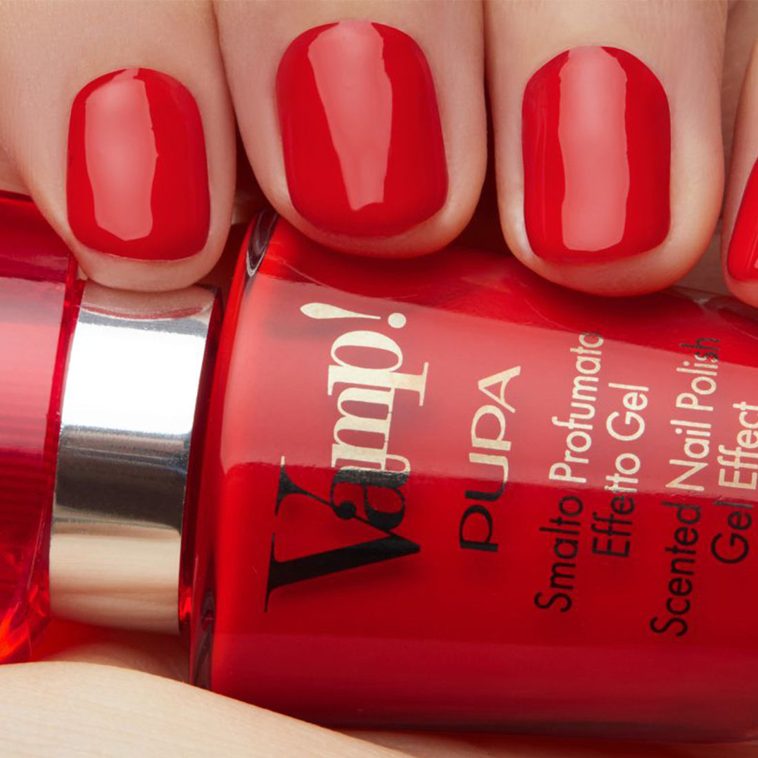 Vamp! Nail Polish Smalto per Unghie Profumato N202 Carnal Red_PUP230137A202_Pupa-2
