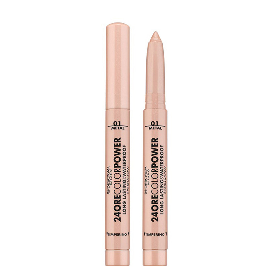 24Ore Color Power Long Lasting & Waterproof Eyeshadows Ombretto Stick 01 Champagne_DEB86530_Deborah