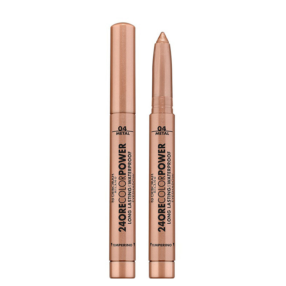 24Ore Color Power Long Lasting & Waterproof Eyeshadows Ombretto Stick 04 Warm Brown_DEB86592_Deborah-2
