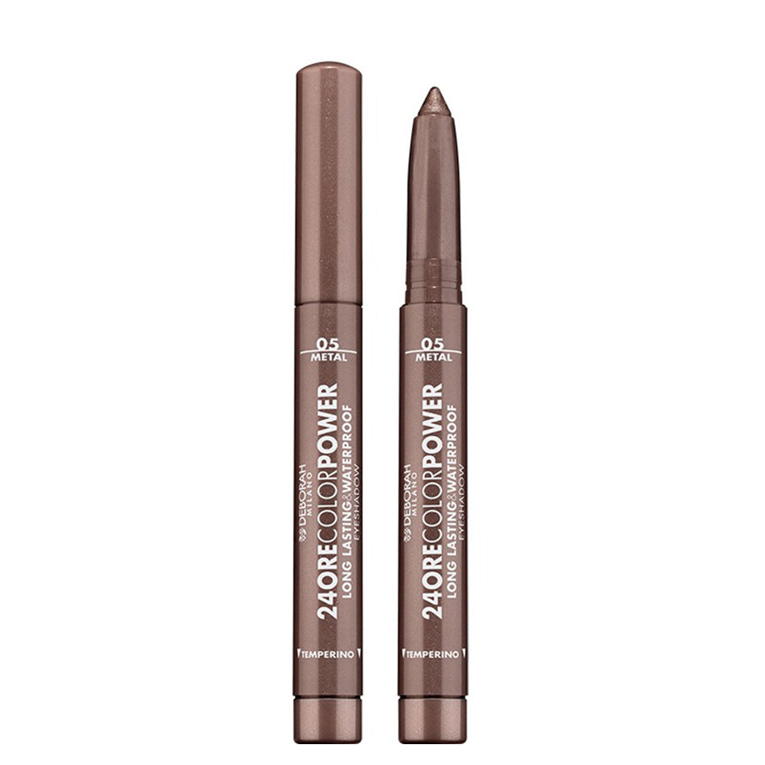 24Ore Color Power Long Lasting & Waterproof Eyeshadows Ombretto Stick 05 Brown_DEB96615_Deborah