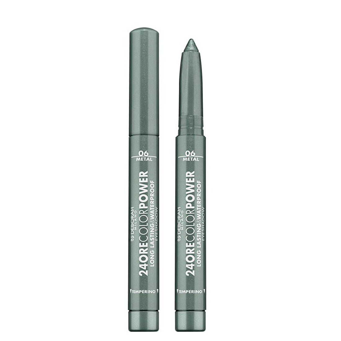 24Ore Color Power Long Lasting & Waterproof Eyeshadows Ombretto Stick 06 Golden Green_DEB86639_Deborah