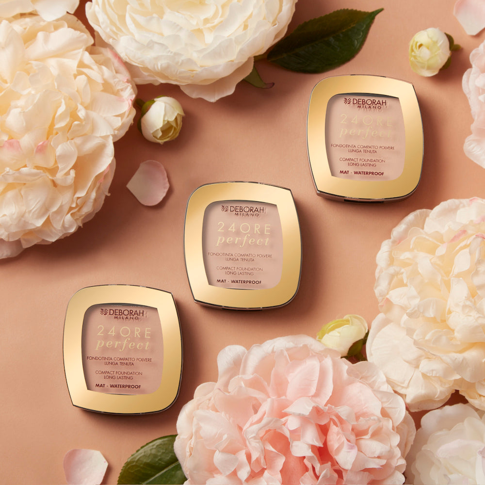 24Ore Perfect Fondotinta Compatto Lunga Tenuta 03 True Beige_DEB019221_Deborah-2