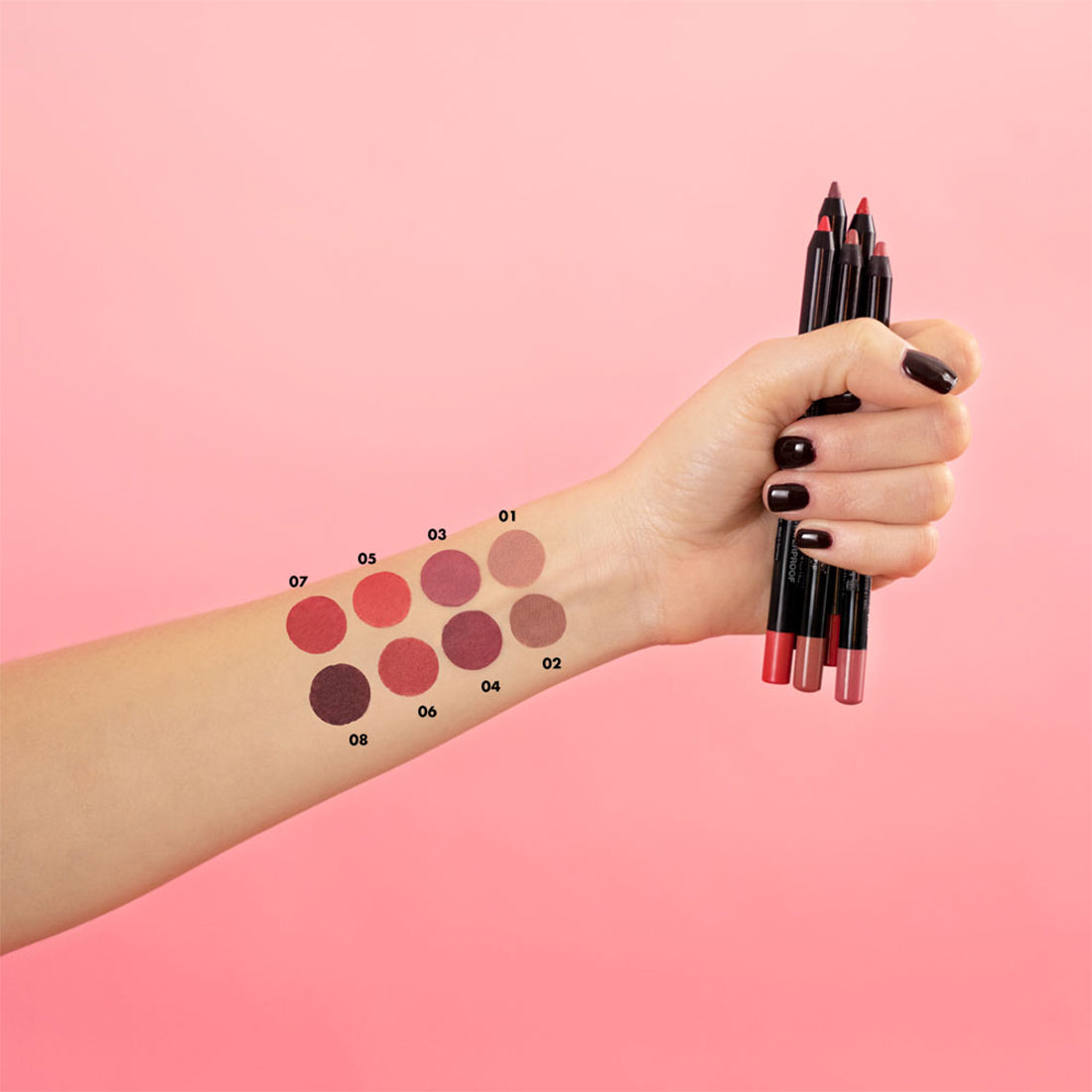 2in1 Contour&Color Lip Liner Waterproof Matita Labbra Effetto Gel  02 Nude Brown_DEB009625_Deborah-3