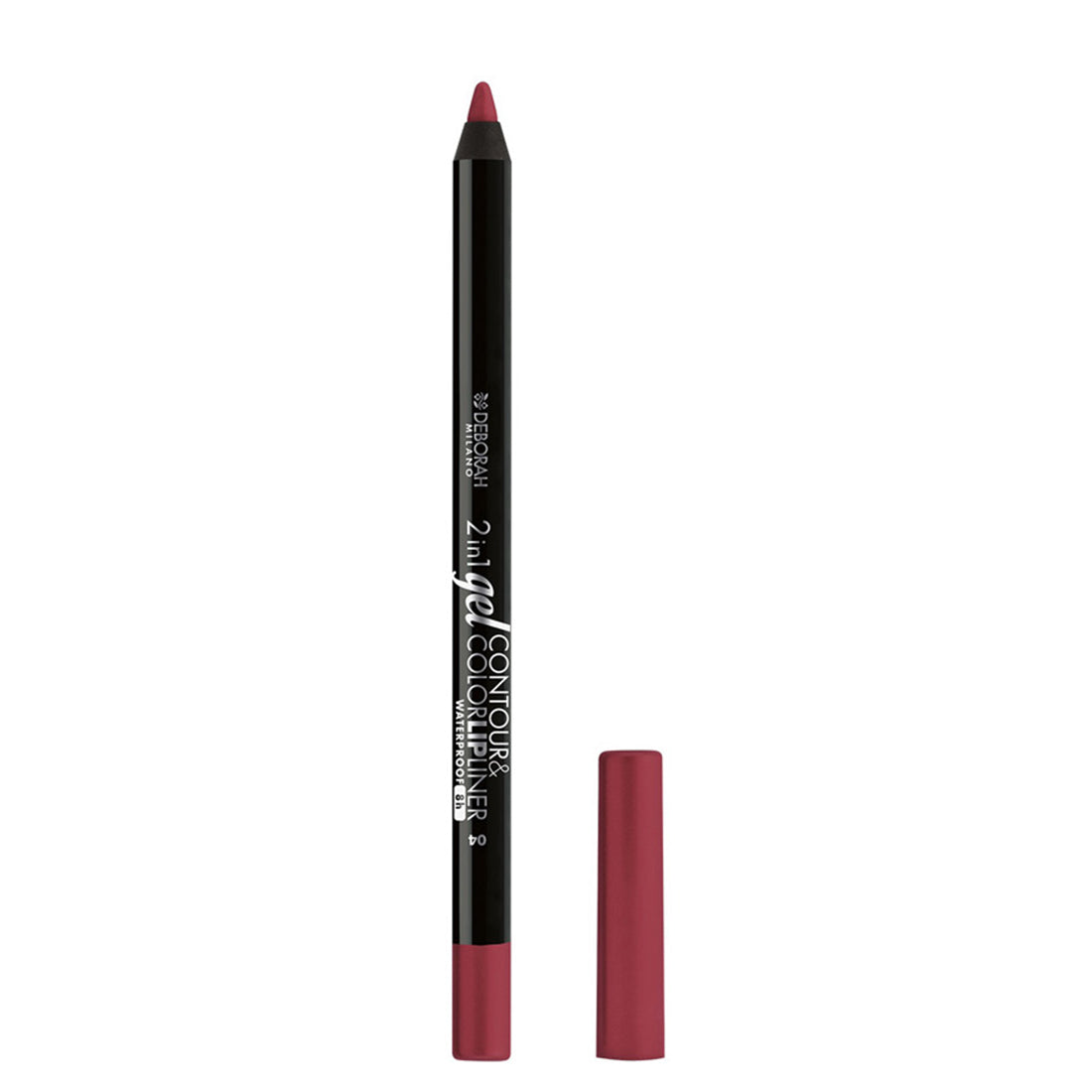 2in1 Contour&Color Lip Liner Waterproof Matita Labbra Effetto Gel  04 Plum Rose_DEB009627_Deborah