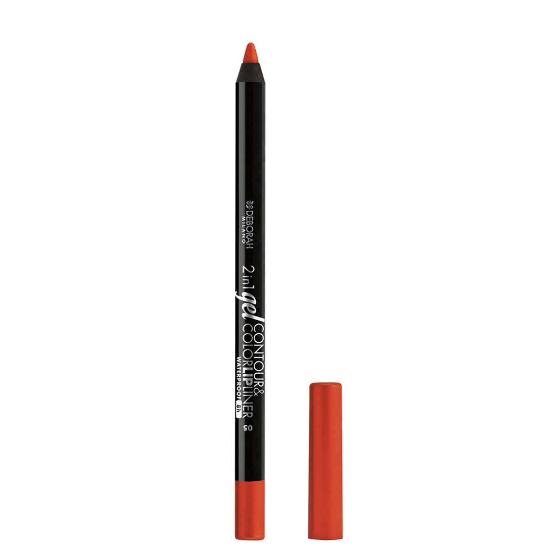 2in1 Contour&Color Lip Liner Waterproof Matita Labbra Effetto Gel 05 Orange_DEB009628_Deborah