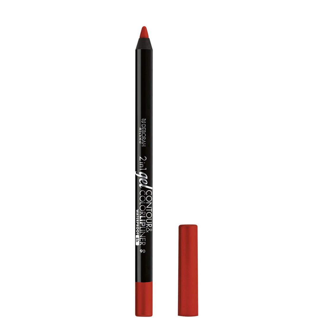 2in1 Contour&Color Lip Liner Waterproof Matita Labbra Effetto Gel 06 Rubine_DEB009629_Deborah