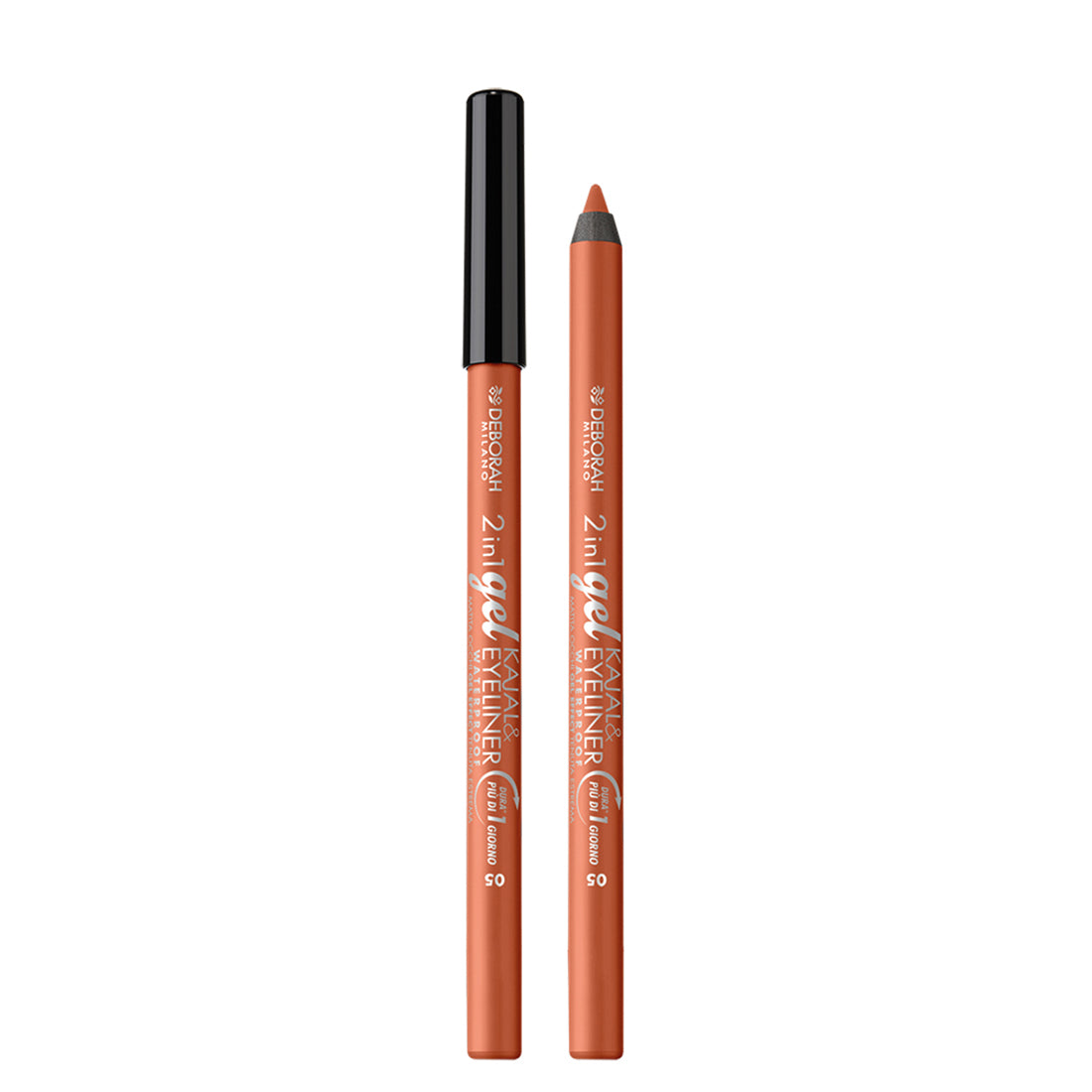 2in1 Gel Kajal & Eyeliner Waterproof Matita Eyeliner Occhi  05 Bronze_DEB004923_Deborah
