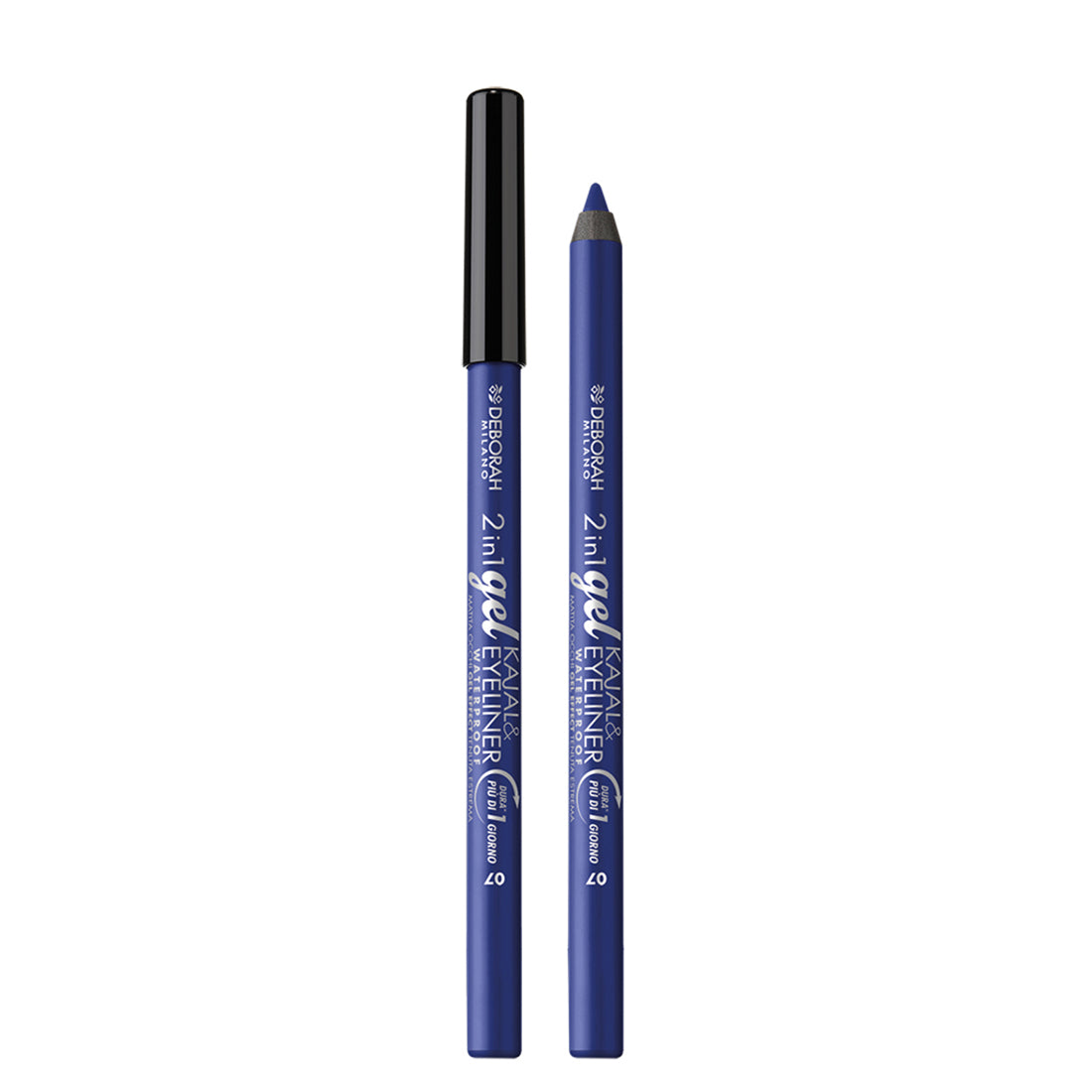 2in1 Gel Kajal & Eyeliner Waterproof Matita Eyeliner Occhi 07 Blue_DEB005123_Deborah