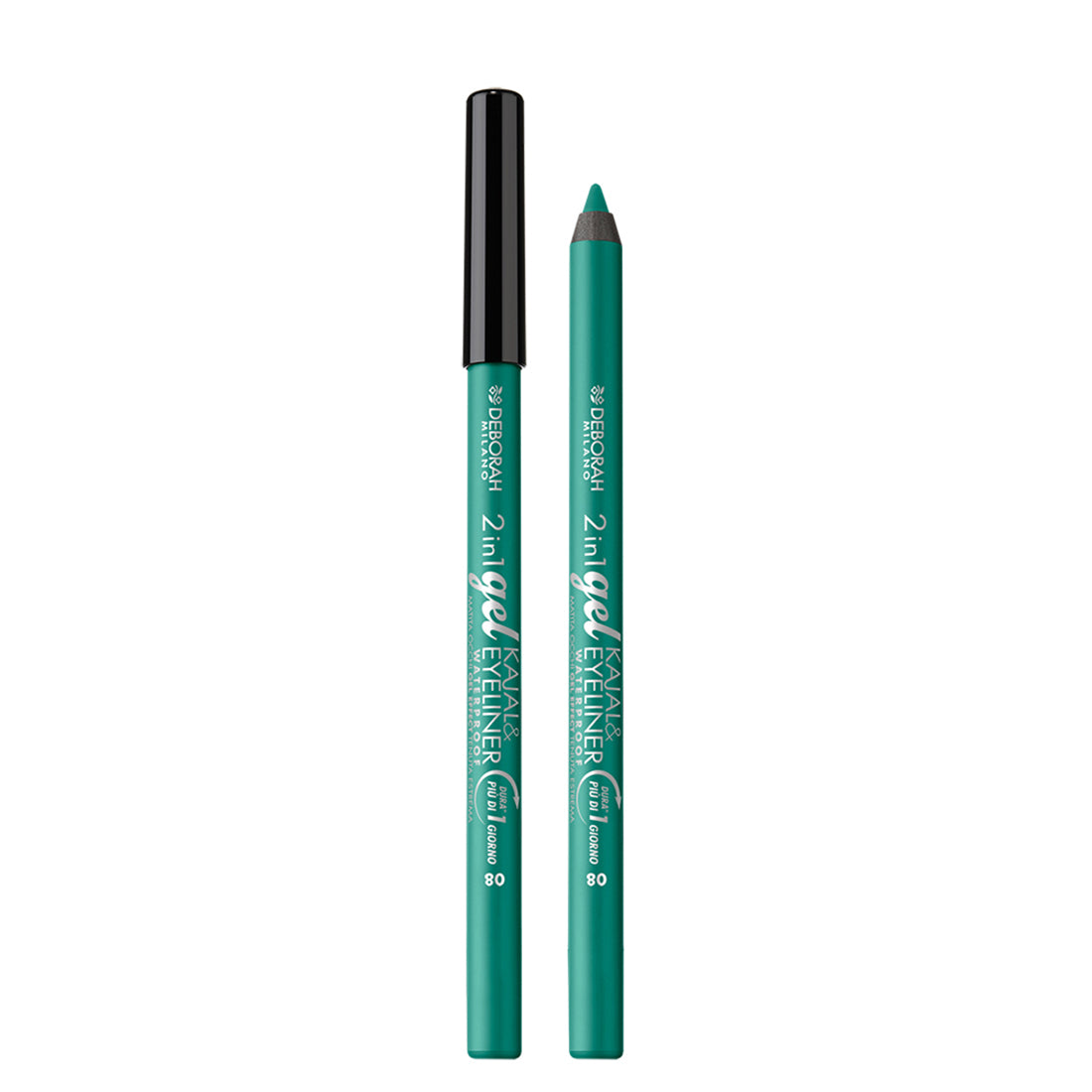 2in1 Gel Kajal & Eyeliner Waterproof Matita Eyeliner Occhi 08 Light Green_DEB005223_Deborah