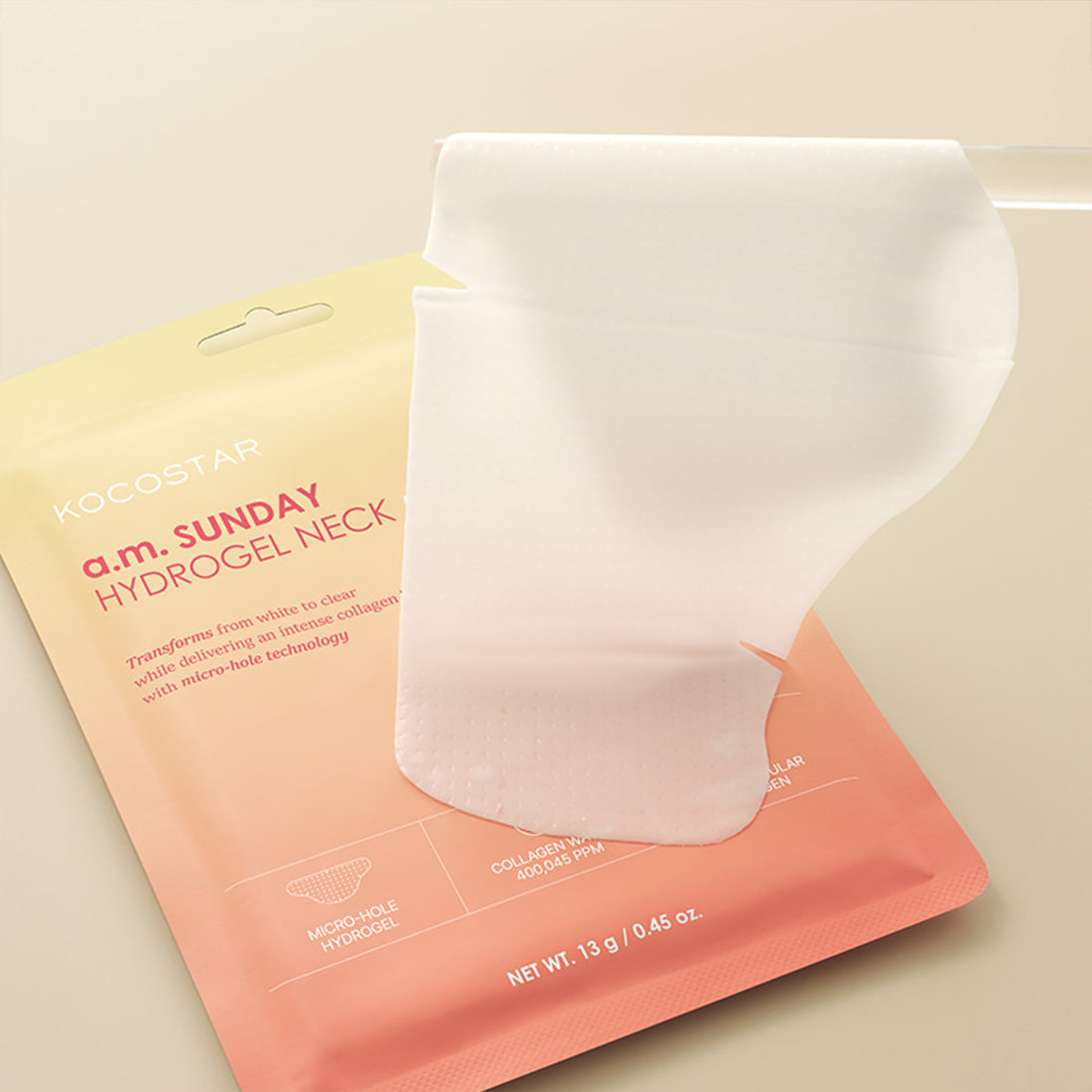 A.M. Sunday Happy Hydrogel Neck Mask_KOC40KAMN_KOCOSTAR-3