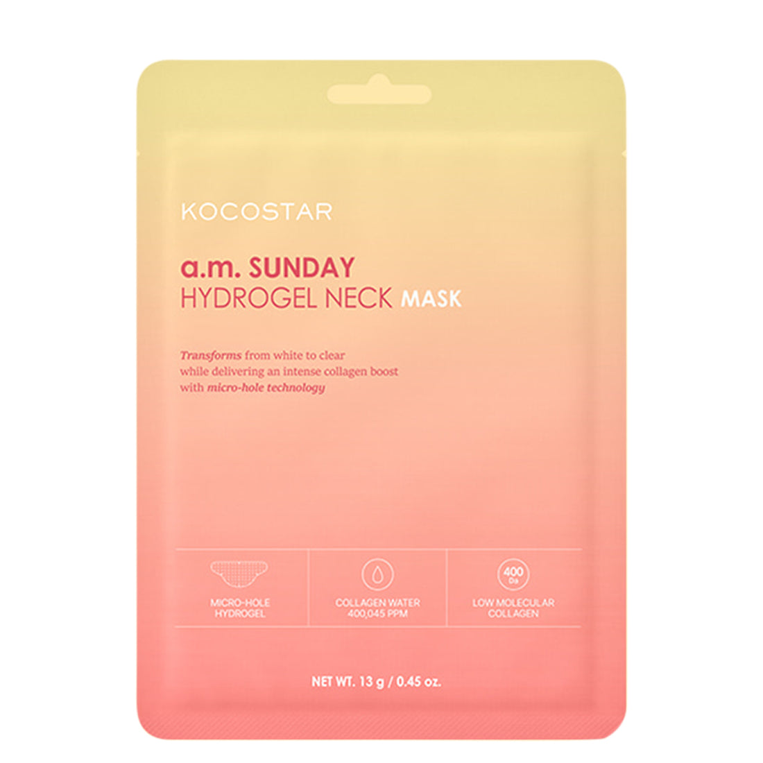 A.M. Sunday Happy Hydrogel Neck Mask_KOC40KAMN_KOCOSTAR