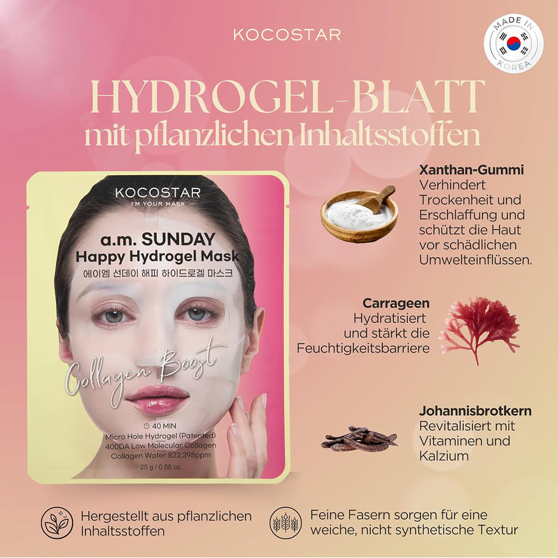 A.M Sunday Happy Hydrogel Mask_KOC40KAMS_KOCOSTAR-4