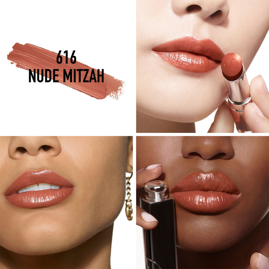 Addict Lipstic Ricarica Ricarica rossetto brillante e idratante 616 Nude Mitzah_CDC329100616_Dior-2