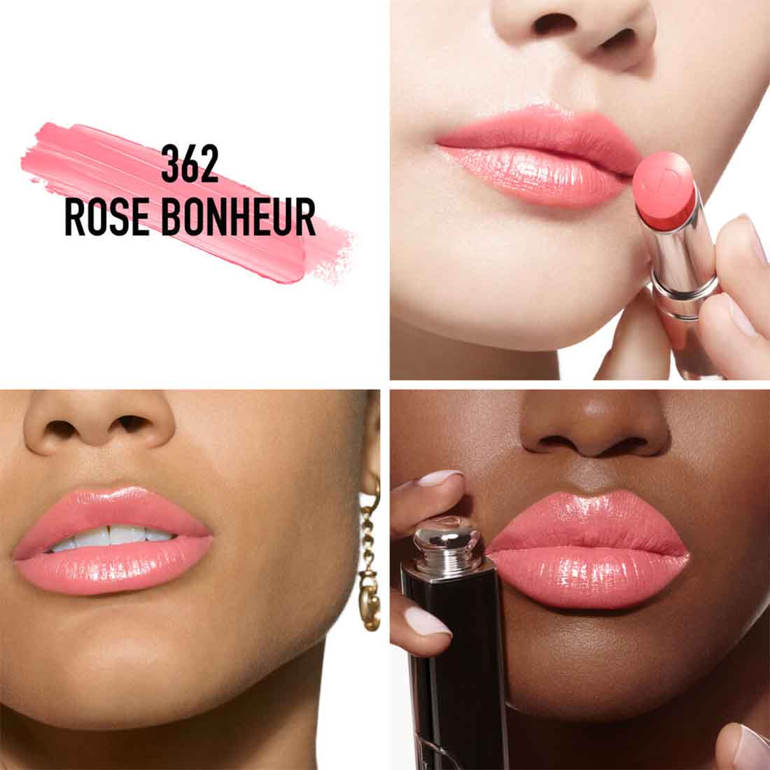 Addict Lipstick Rossetto Brillante Idratante 362 Rose Bonheur_CDC029100362_Dior-3