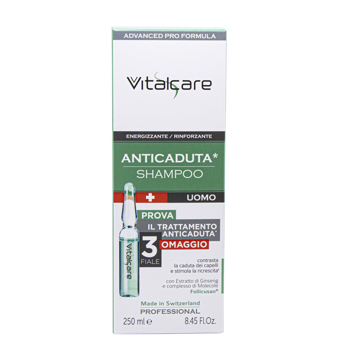 Anticaduta Uomo Shampo 250 ML e Fiale_VIT134390_Vitalcare
