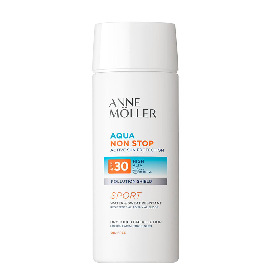 Aqua Non Stop Active Sun Protection Crema Solare Protettiva Viso SPF 30 75 ML_ANN6M026_ANNE MOLLER