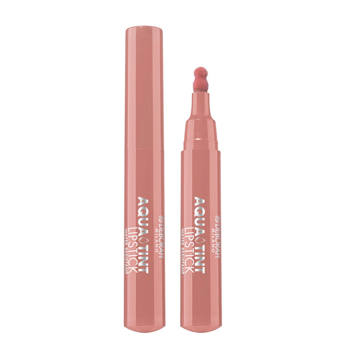Aqua Tint Lipstick Water Resistant Tinta Labbra a Base di Acqua 01 Terracotta_DEB9641_Deborah