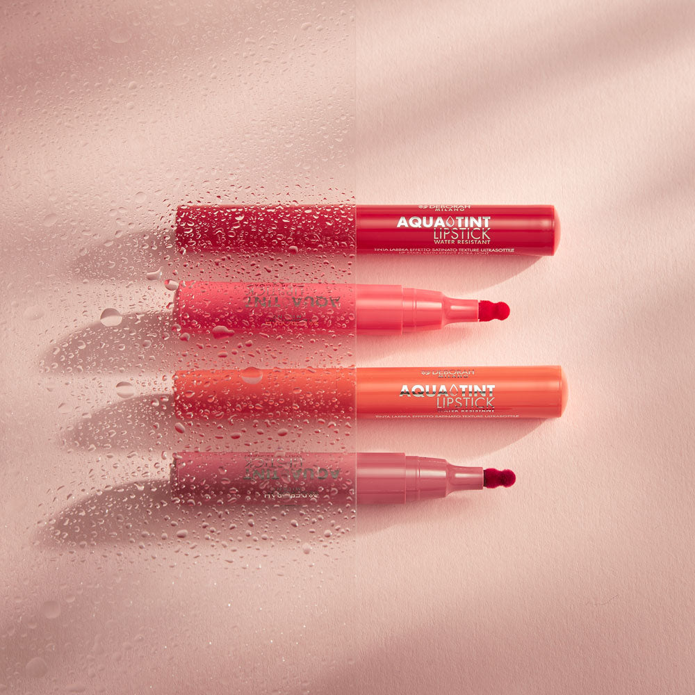 Aqua Tint Lipstick Water Resistant Tinta Labbra a Base di Acqua 06 Geranium_DEB9646_Deborah-3