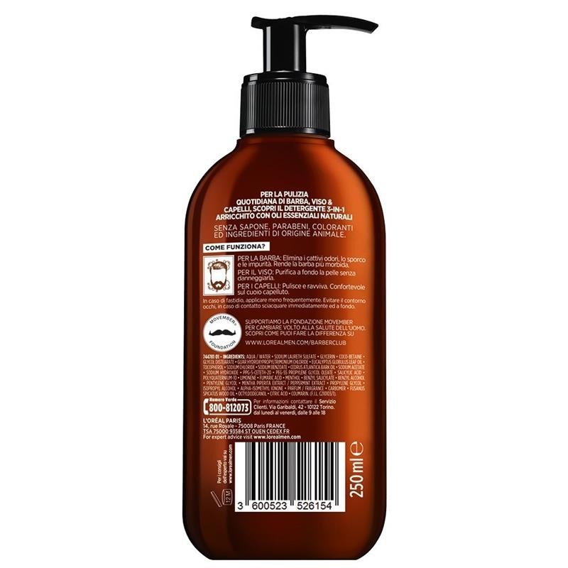 Barber Club Detergente 3in1 Barba+Viso+Capelli 200 ML_PLE26154_L'Oreal-2