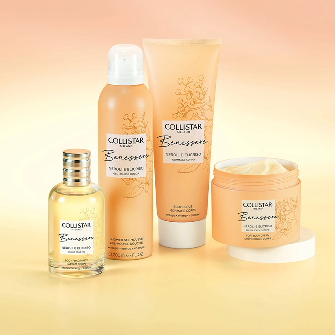 Benessere Neroli e Elicriso Gel Mousse Doccia 200 ML_COL7003169_Collistar-2