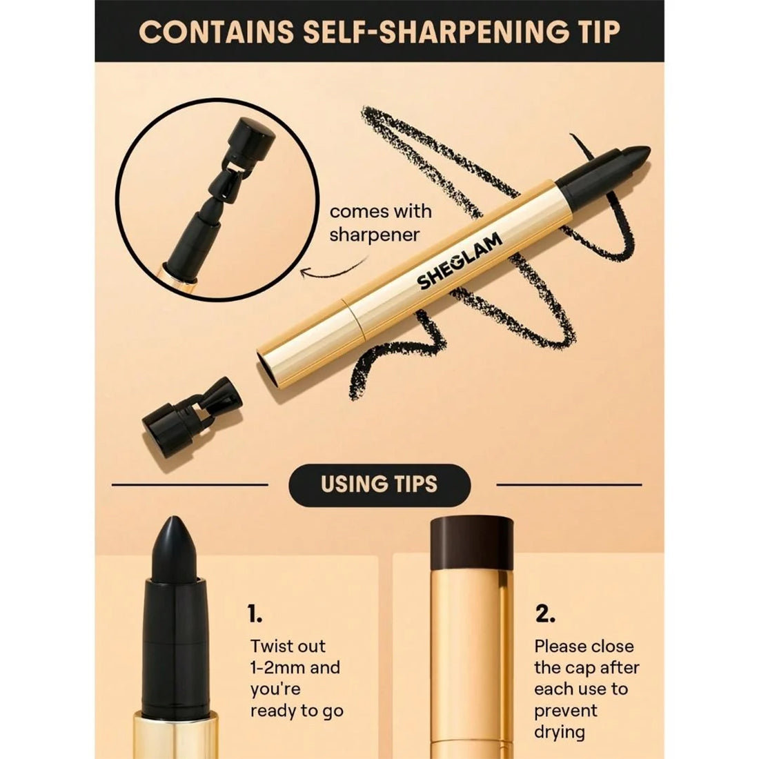 Bold Moves Khol Cream Eyeliner Pencil_SHE918_SHEGLAM-2