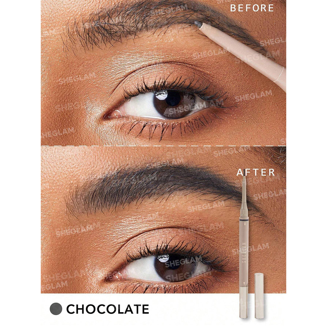 Brows On Demand 2 in 1 Brow Pencil Chocolate_SHE043_Sheglam-2