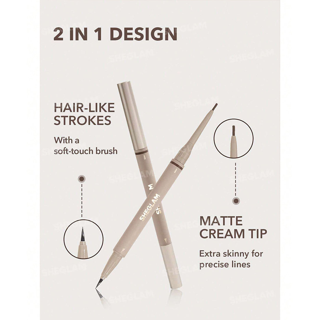 Brows On Demand 2 in 1 Brow Pencil Chocolate_SHE043_Sheglam-3