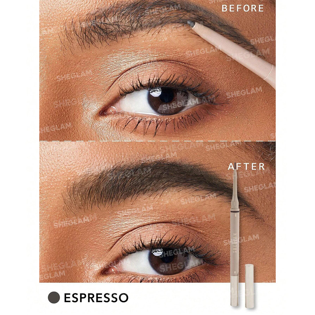 Brows On Demand 2 in 1 Brow Pencil Espresso_SHE040_SHEGLAM-2