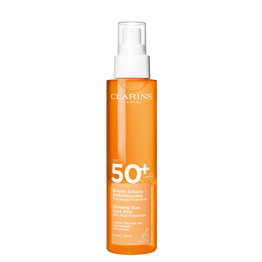 Brume Solaire Embellissante Spray Solare Corpo SPF 50_CLA80111696_Clarins