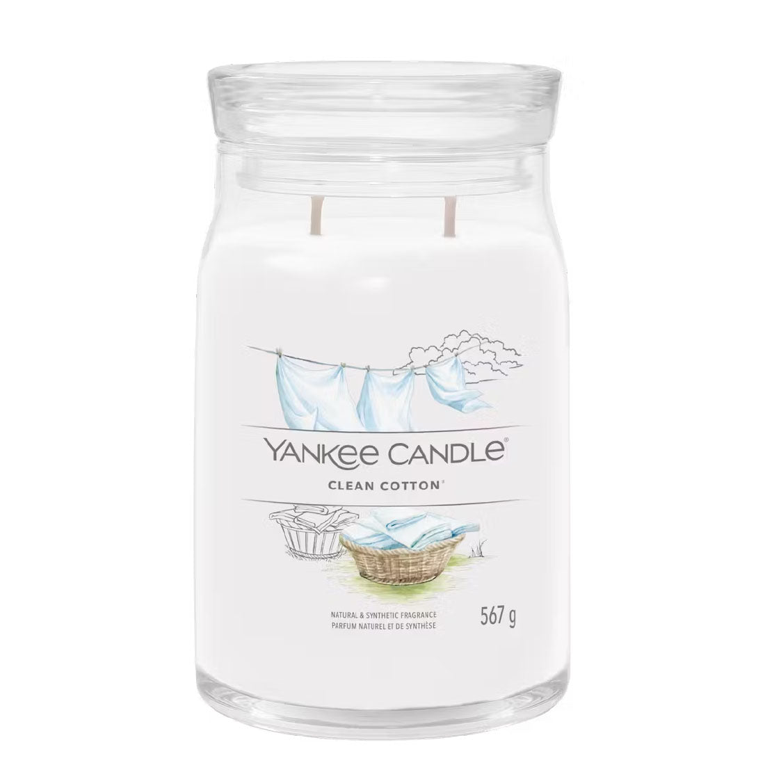 Candela Clean Cotton Grande 567 gr_YAN1630644E_YANKEE CANDLE