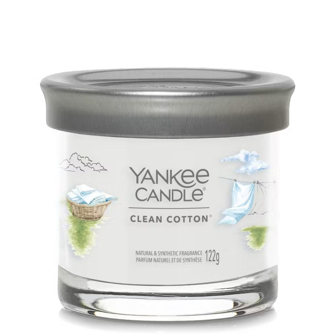 Candela Clean Cotton Trumbler Piccolo Signature 122 gr_YAN1744735E_YANKEE CANDLE