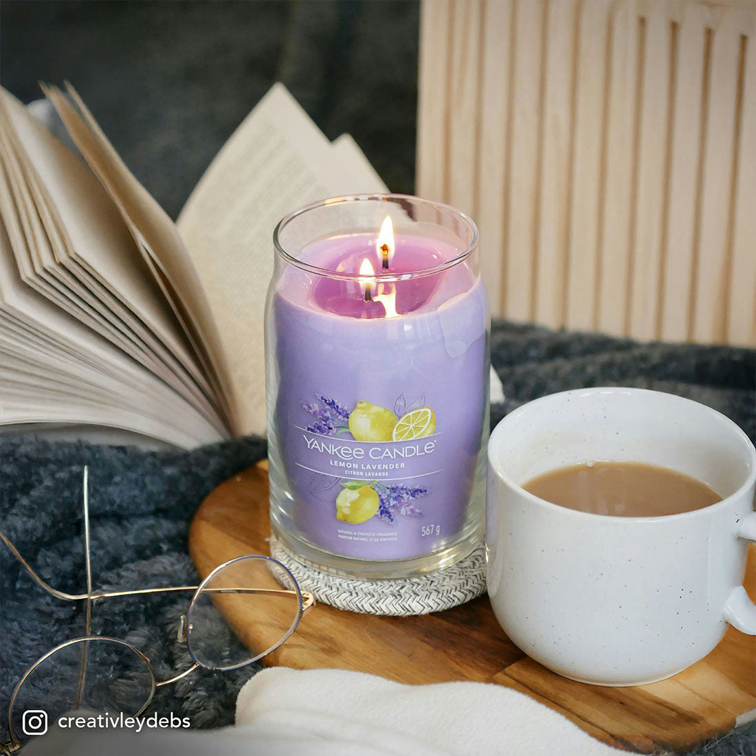 Candela Lemon Lavender Grande Signature 567 gr_YAN1629970E_YANKEE CANDLE-6