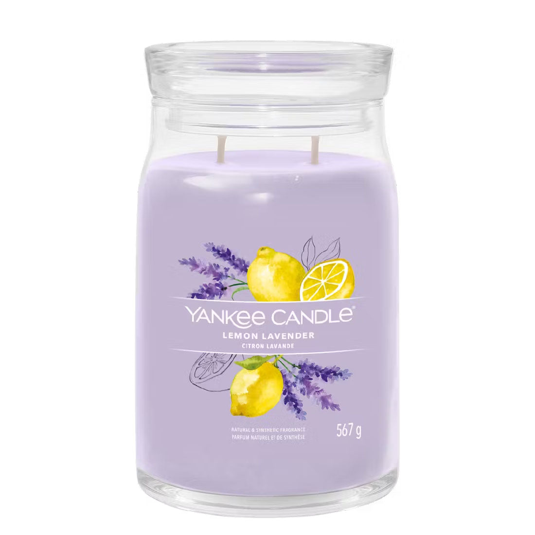 Candela Lemon Lavender Grande Signature 567 gr_YAN1629970E_YANKEE CANDLE