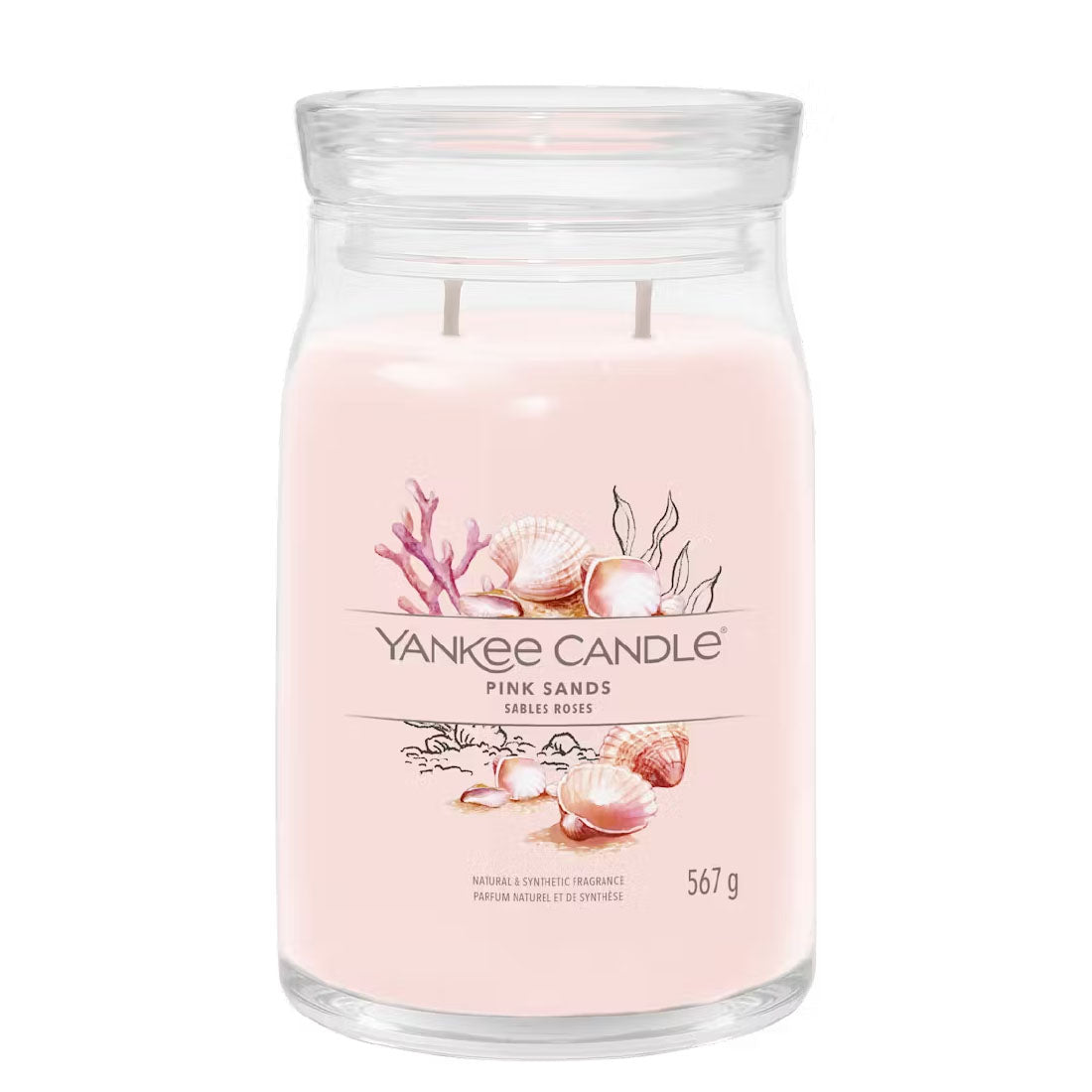 Candela Pink Sands Grande Signature 567 gr_YAN1629962E_YANKEE CANDLE