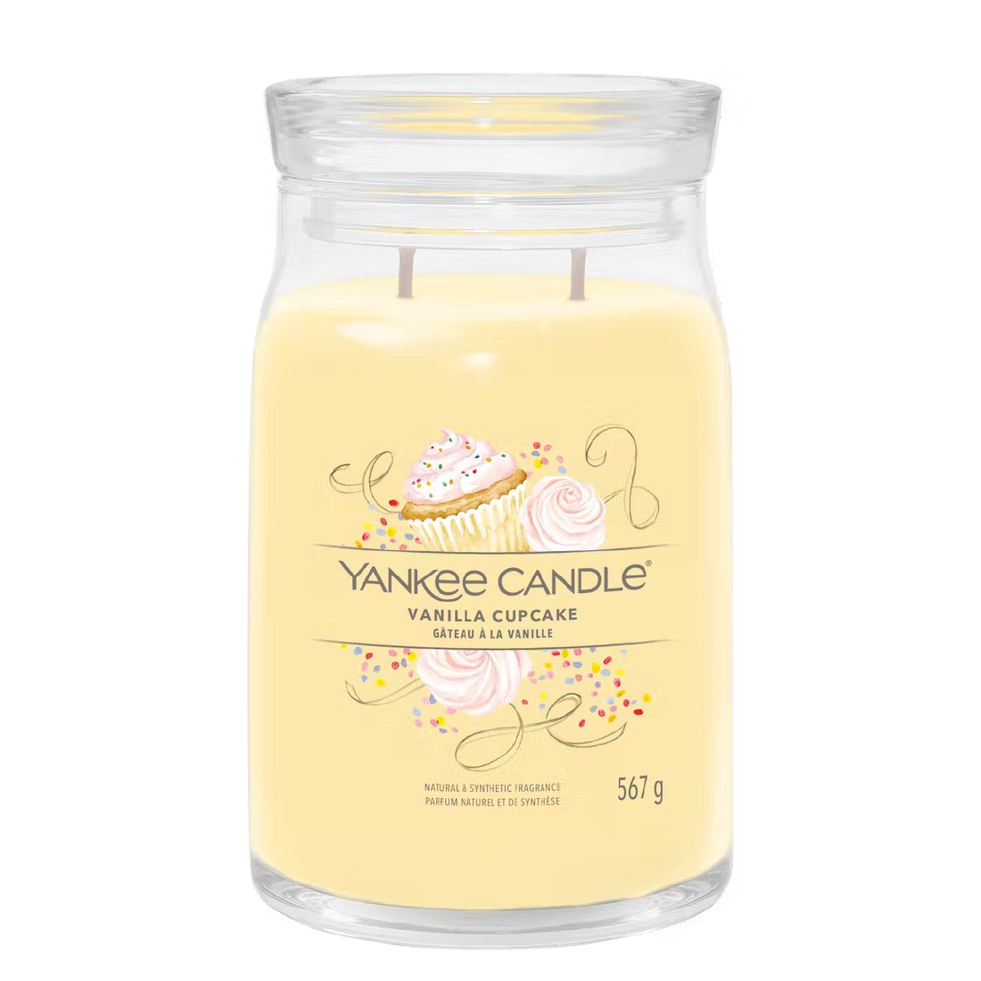 Candela Vanilla Cupcake Grande 567 gr_YAN1629969E_YANKEE CANDLE