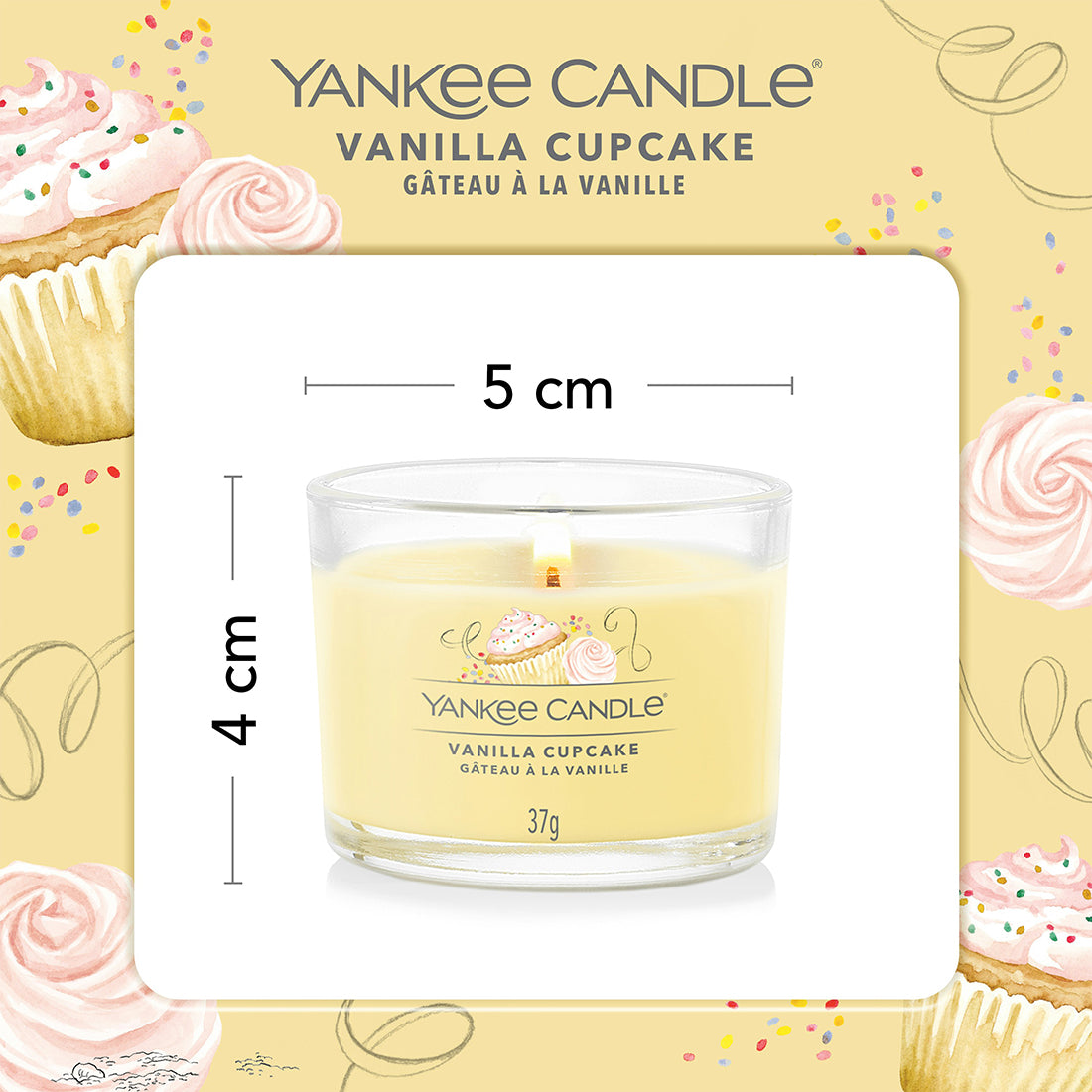 Candela Vanilla Cupcake Piccola 37 gr_YAN1686387E_YANKEE CANDLE-4