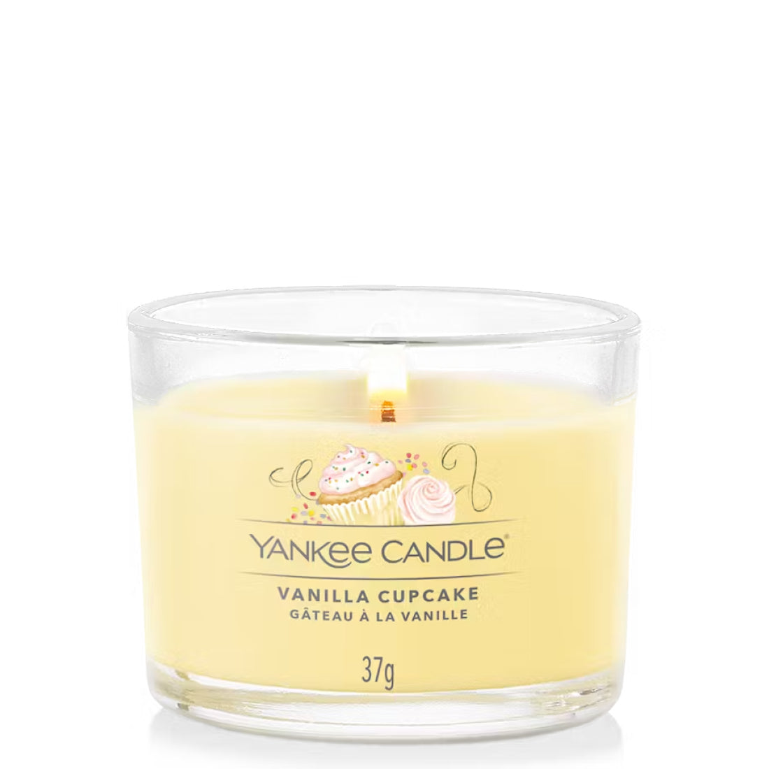 Candela Vanilla Cupcake Piccola 37 gr_YAN1686387E_YANKEE CANDLE