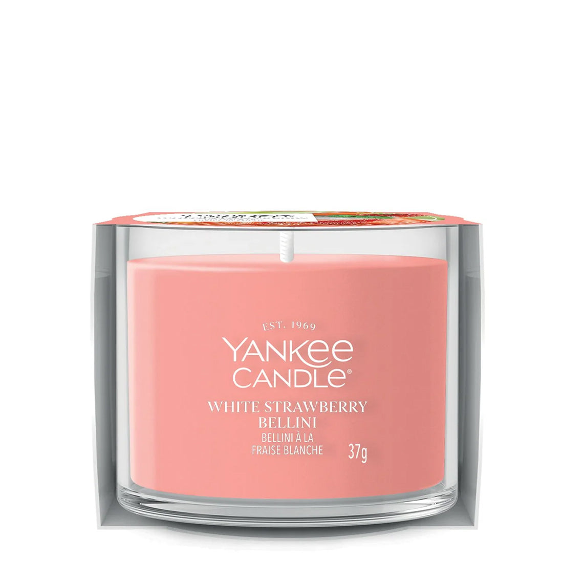 Candela Votive In Vetro White Strawberry Bellini_YAN2235501_YANKEE CANDLE