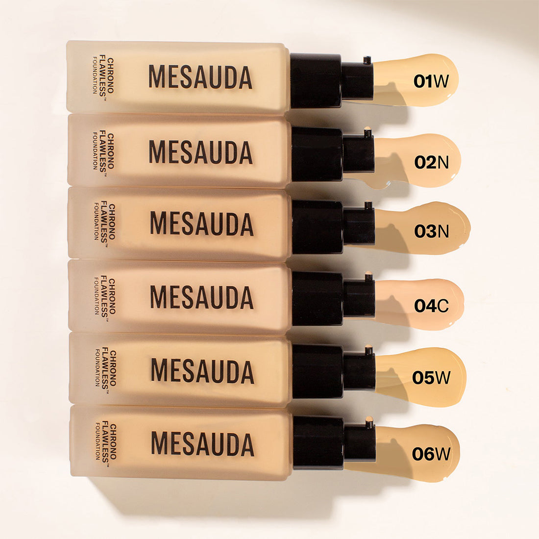 Chrono Flawless Foundation Fondotinta Lunga Tenuta Matte  01W_MES50901W_MESAUDA-2