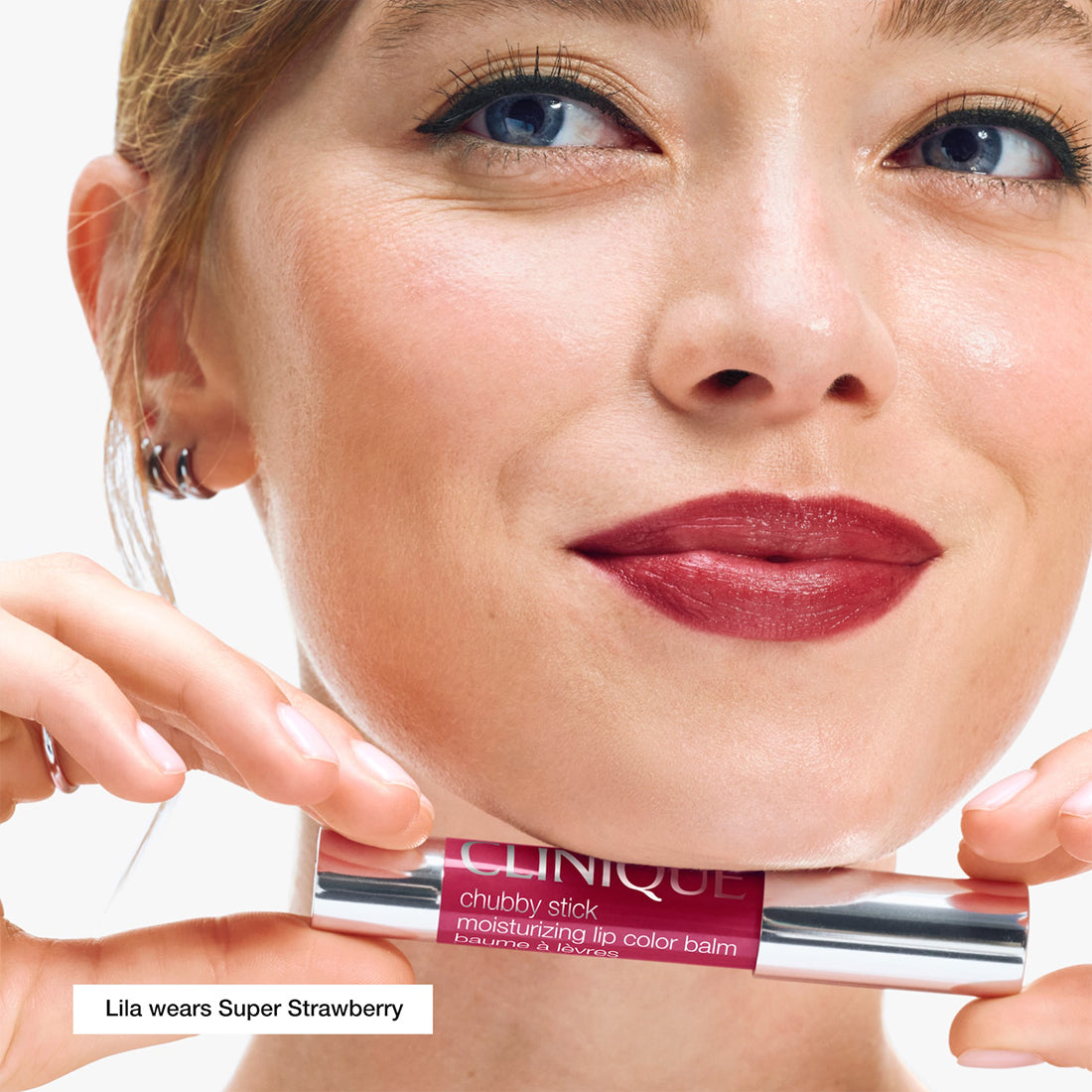 Chubby Stick Moisturizing Lip Colour Balm Super Strawberry_CLIVEZR07_Clinique-3