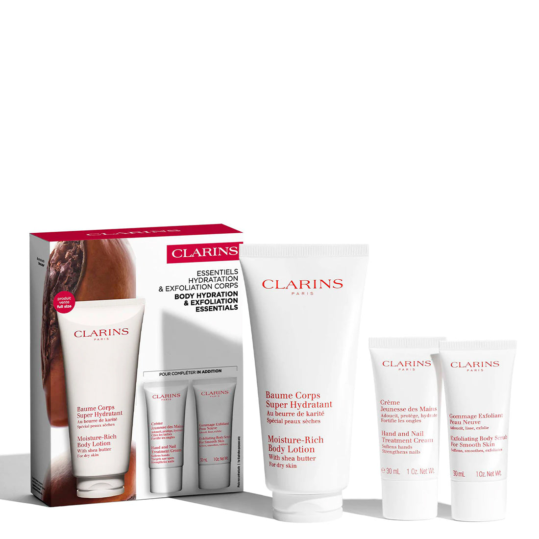 Cofanetto Essentiels Hydratation & Exfoliation Corps_CLA80124354_Clarins