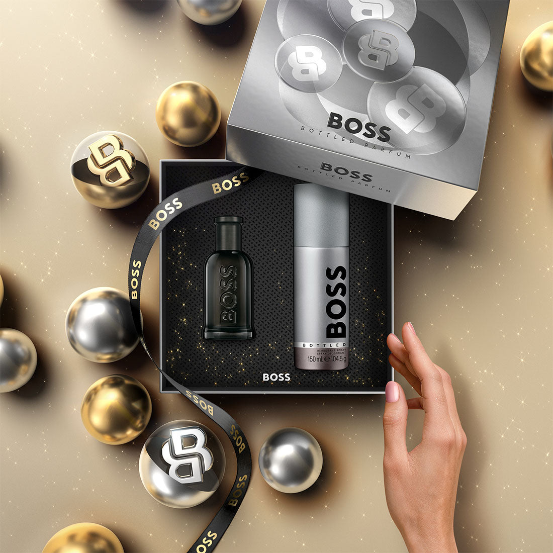 Cofanetto Regalo BOSS Bottled Parfum e Deodorante Spray for Men_BOS99350225261_hugo Boss-4