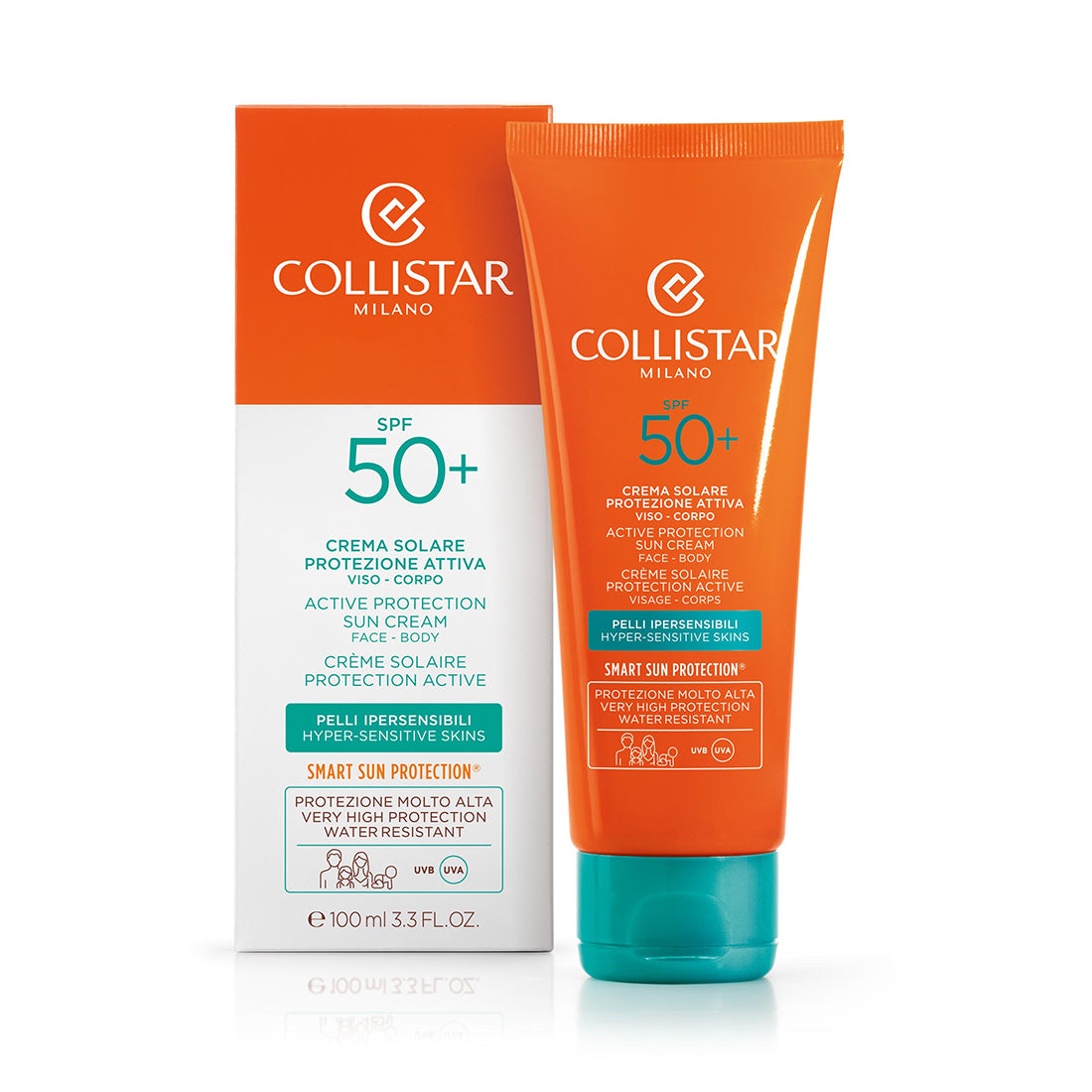 Crema Solare Protezione Attiva SPF 50 Pelli Sensibili 100 ML_COL26097_Collistar-2