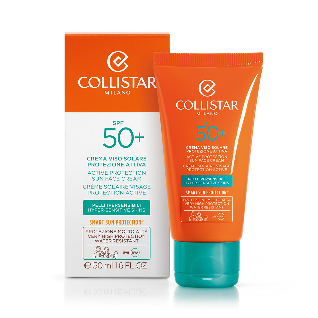 Crema Solare Viso Protezione Attiva Pelli Sensibili SPF 50+ 50 ML_COL26096_Collistar-2