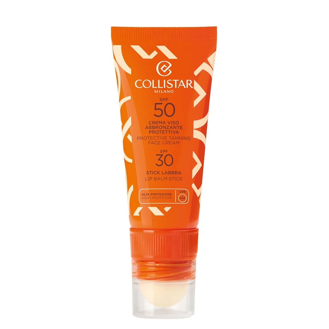Crema Viso Abbronzante Protettiva SPF 50 e Stick Labbra SPF 30_COL7007241_Collistar