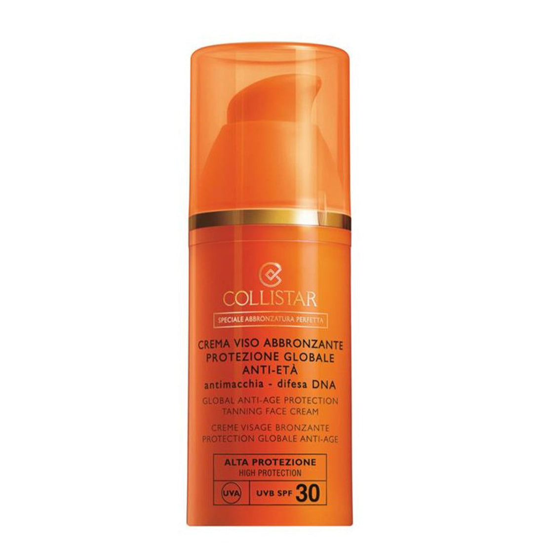 Crema Viso Abbronzante Protezione Globale Anti-età SPF 30 50 ML_COL26059_Collistar